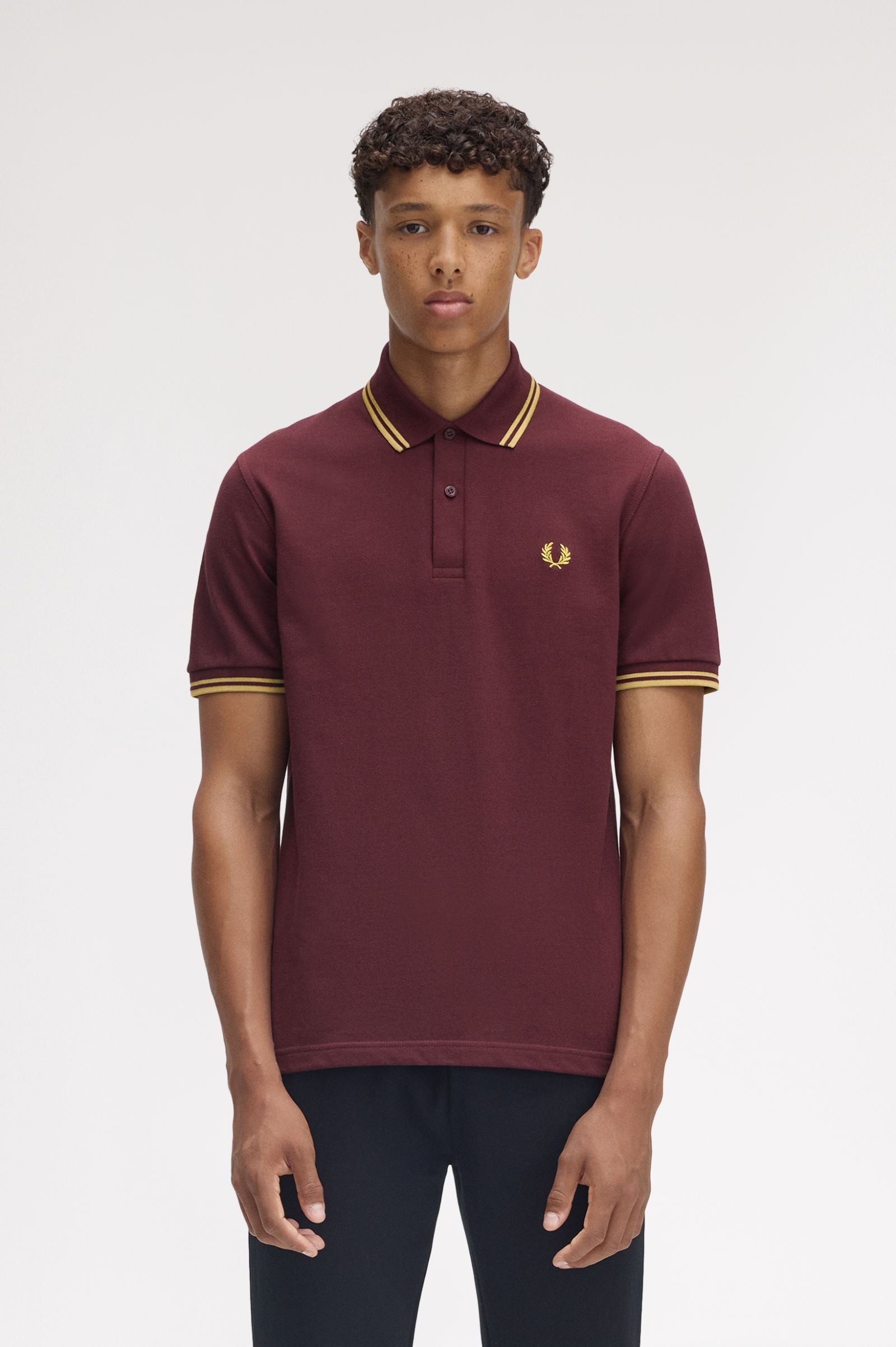 Fred Perry M12 Made in England Polo // OXBLOOD Y89