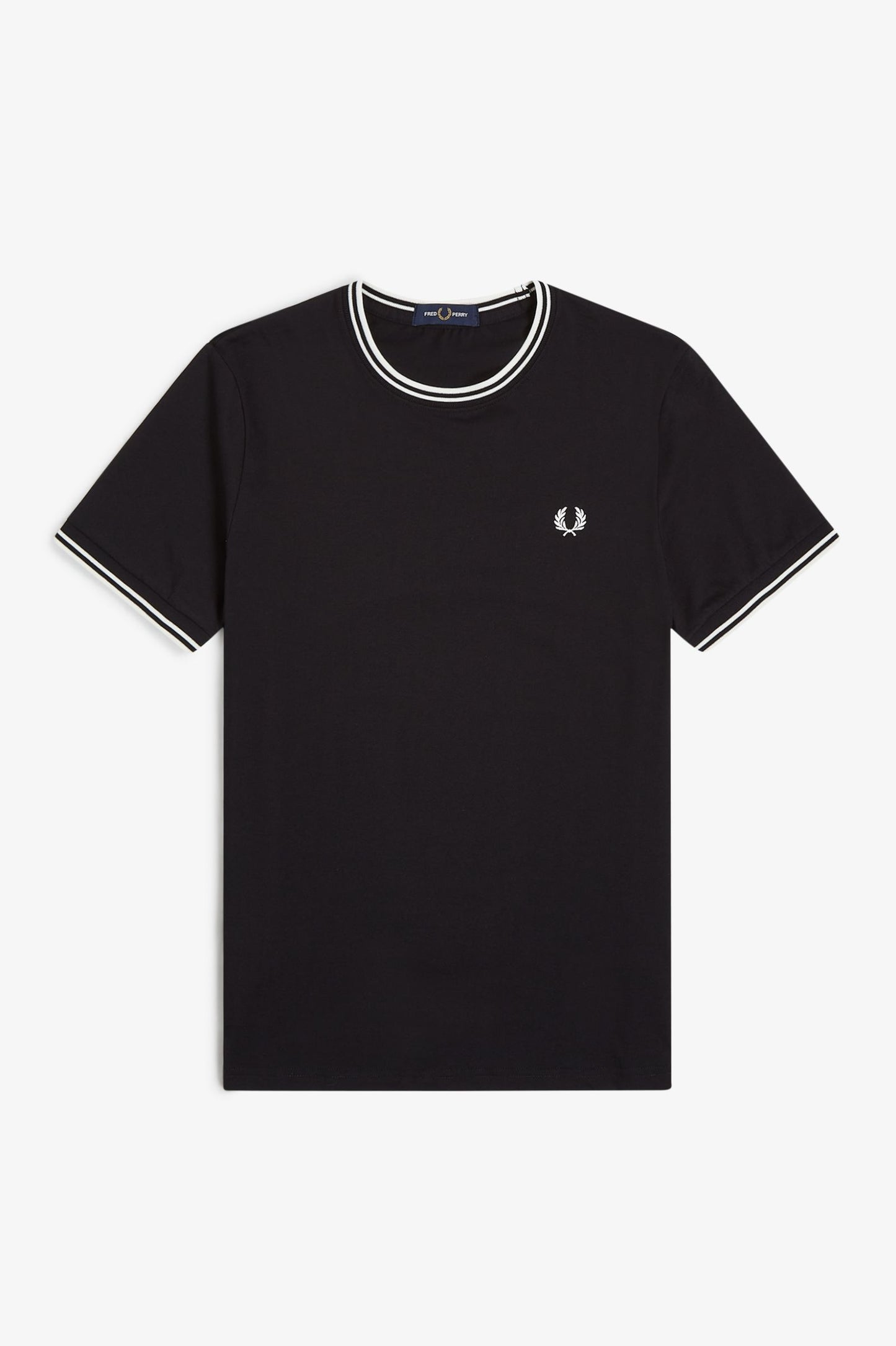Fred Perry Twin Tipped T-Shirt M1588 // BLACK/WHITE 102