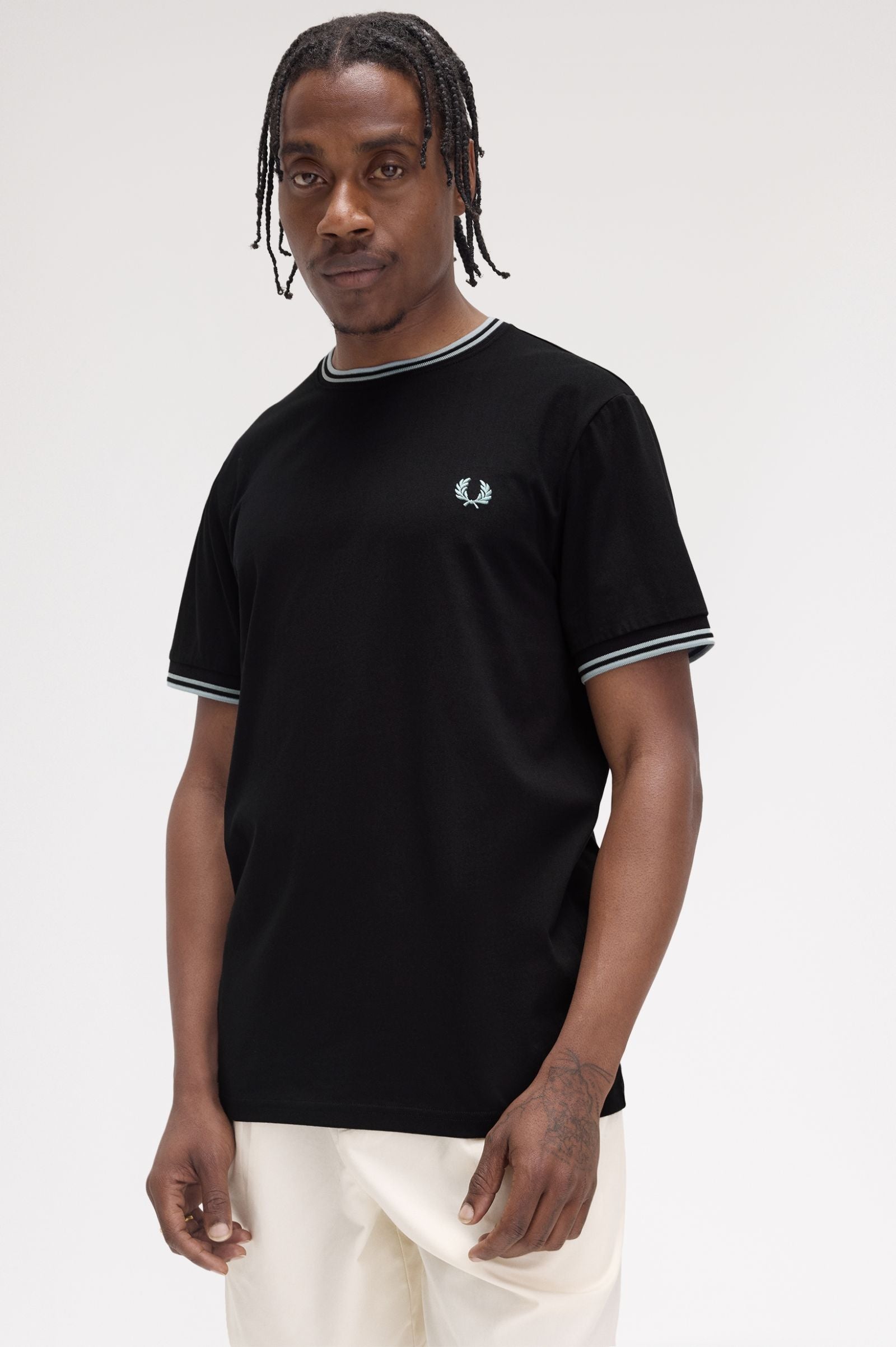 Fred Perry Twin Tipped T-Shirt M1588 // BLACK Q46
