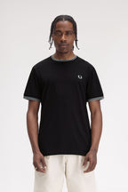 Fred Perry Twin Tipped T-Shirt M1588 // BLACK Q46