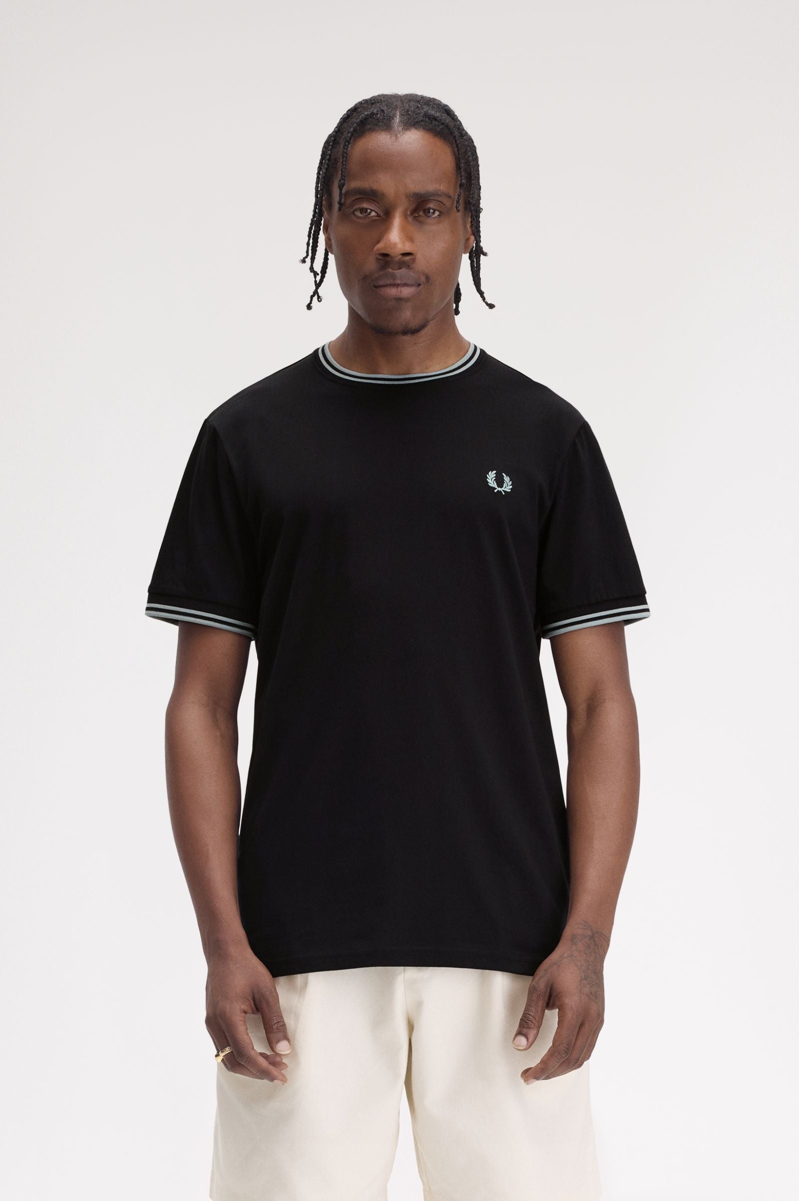 Fred Perry Twin Tipped T-Shirt M1588 // BLACK Q46