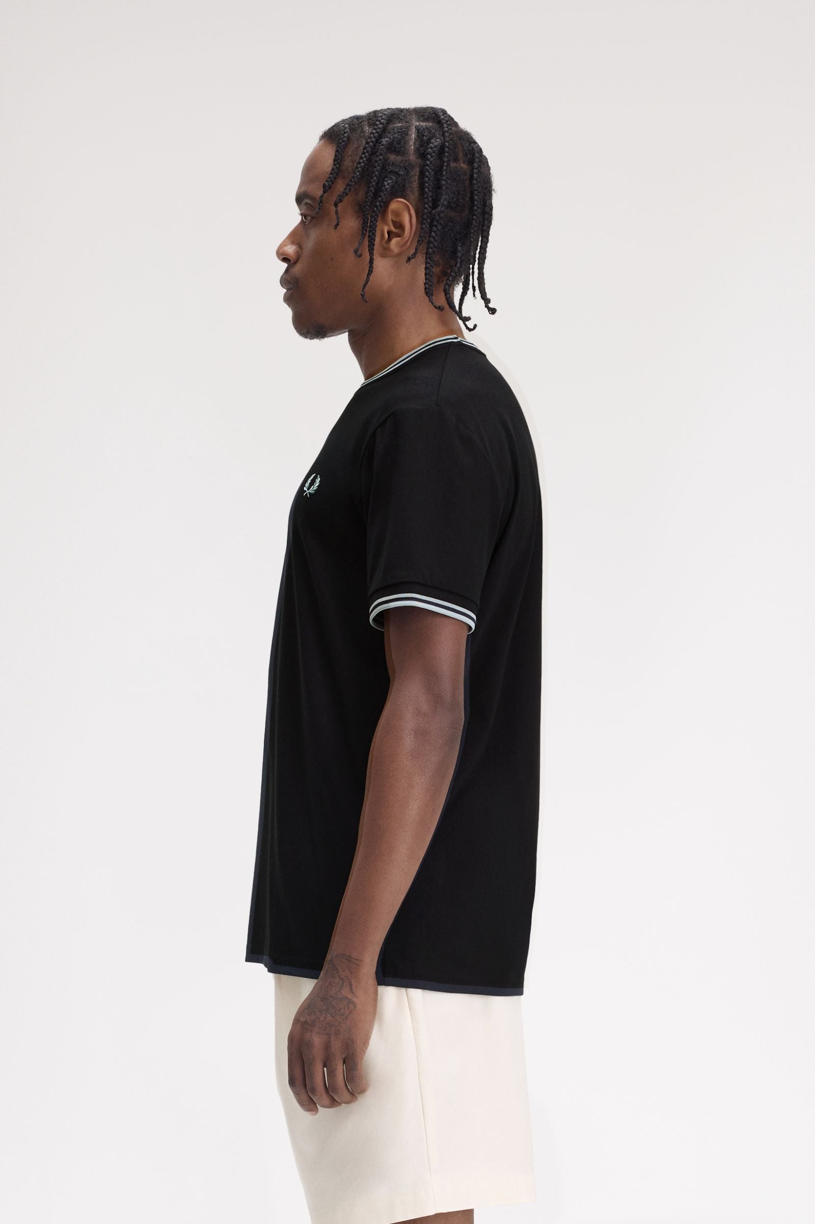 Fred Perry Twin Tipped T-Shirt M1588 // BLACK Q46