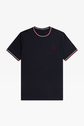 Fred Perry Twin Tipped Tee M1588 // NAVY T55