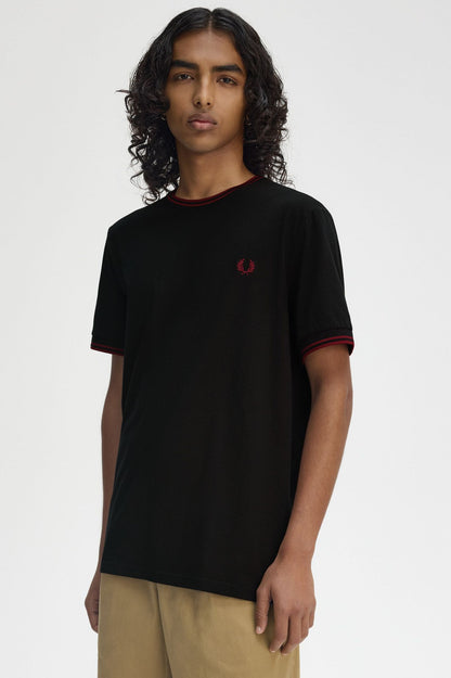 Fred Perry Twin Tipped T-Shirt M1588 // BLACK Y42