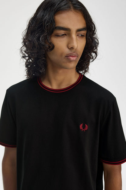 Fred Perry Twin Tipped T-Shirt M1588 // BLACK Y42