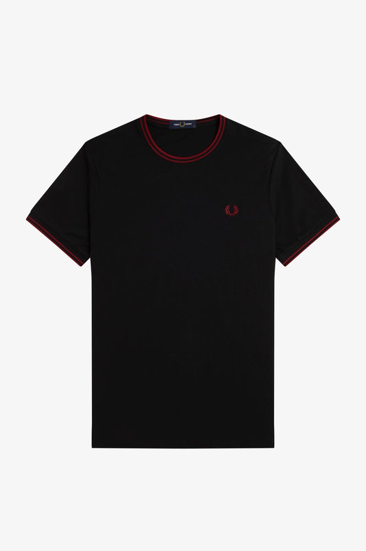 Fred Perry Twin Tipped T-Shirt M1588 // BLACK Y42