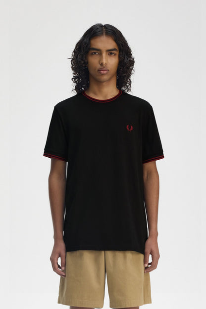 Fred Perry Twin Tipped T-Shirt M1588 // BLACK Y42