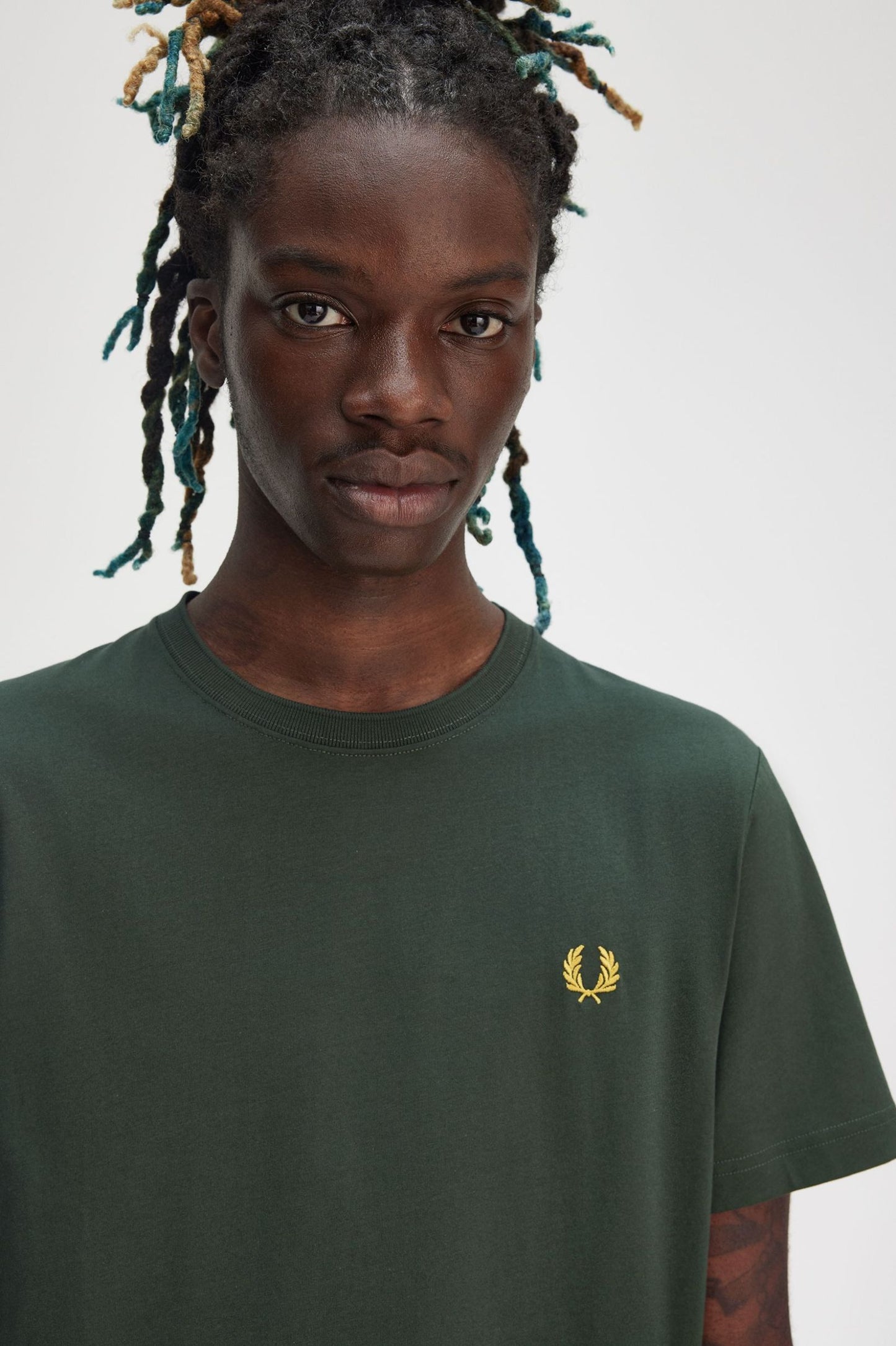 Fred Perry Crew Neck T-Shirt M1600 // COURT GREEN X89