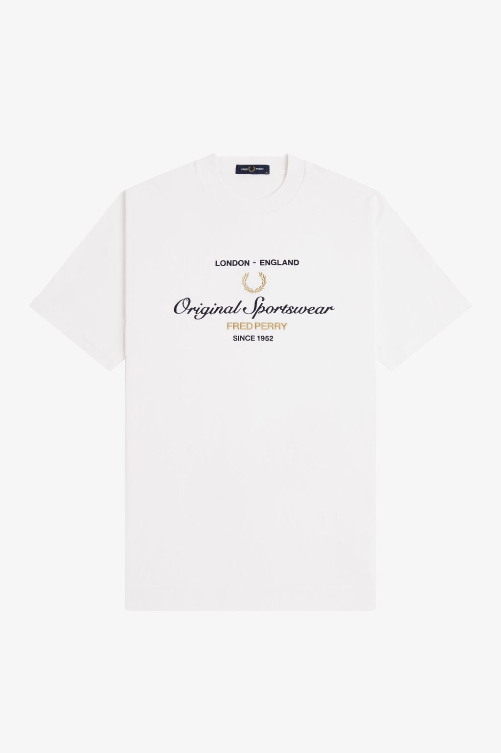 Fred Perry M2406 Original Sportswear T-Shirt // SNOW WHITE 129