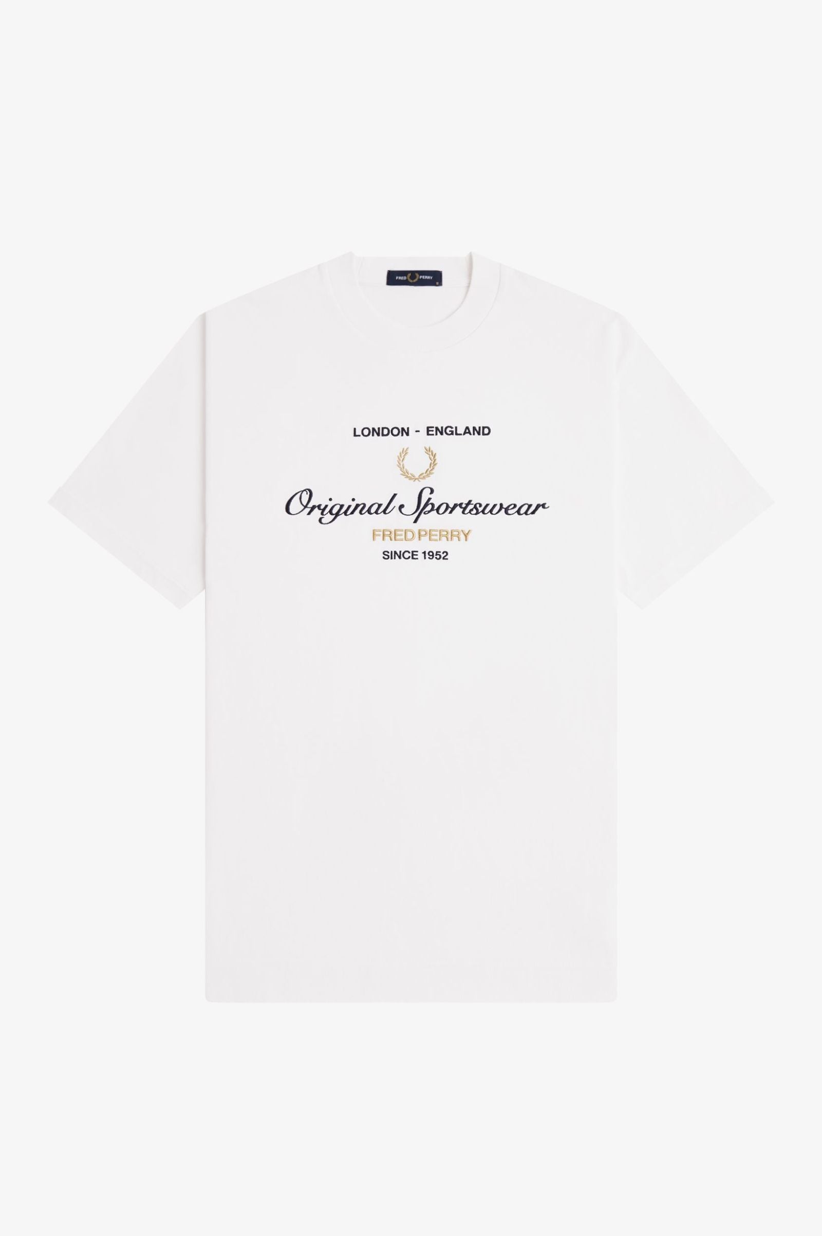 Fred Perry M2406 Original Sportswear T-Shirt // SNOW WHITE 129