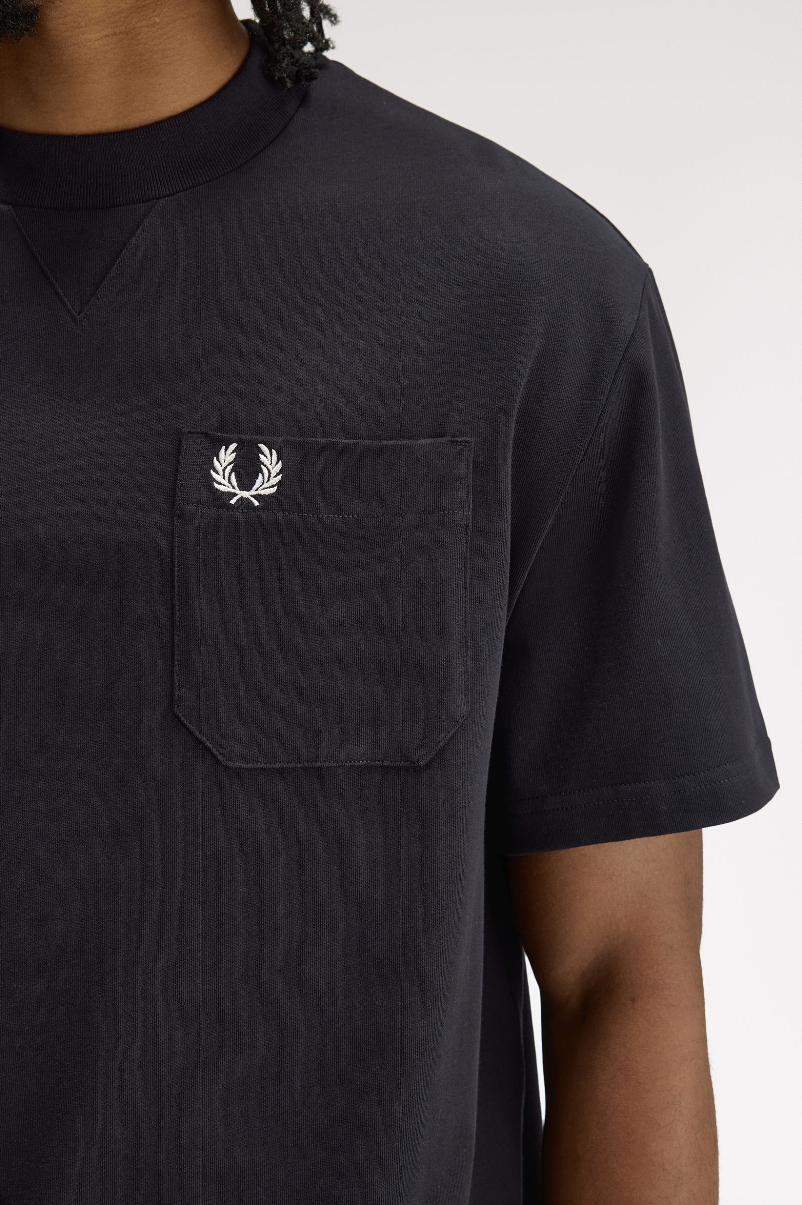Fred Perry Pocket Detail T-Shirt // BLACK 102