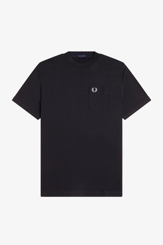 Fred Perry Pocket Detail T-Shirt // BLACK 102