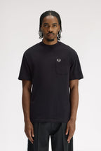 Fred Perry Pocket Detail T-Shirt // BLACK 102