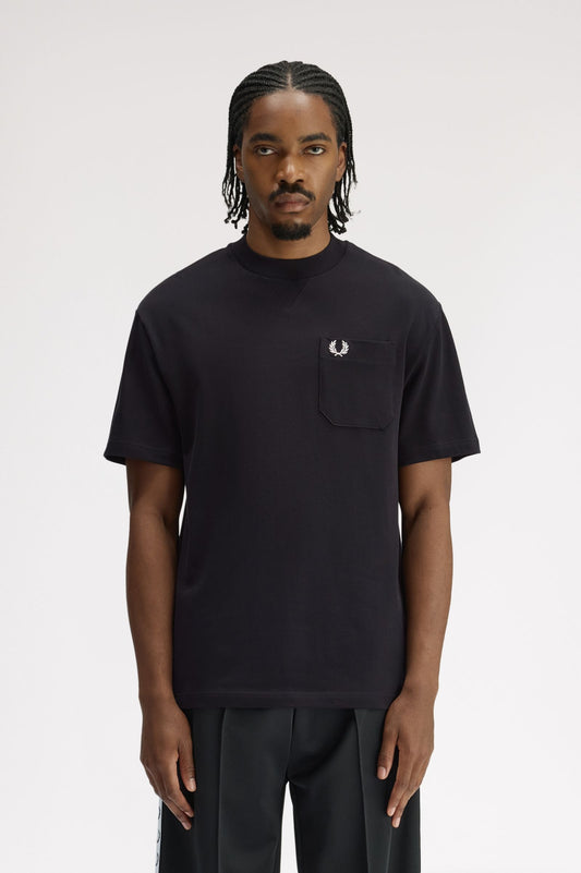 Fred Perry Pocket Detail T-Shirt // BLACK 102