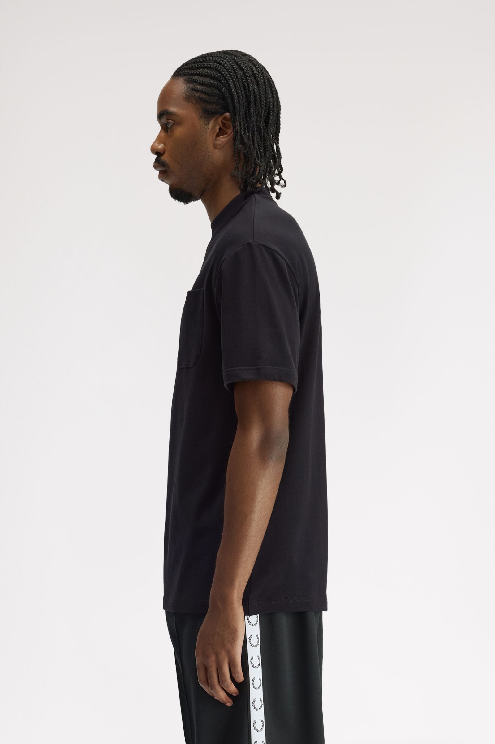 Fred Perry Pocket Detail T-Shirt // BLACK 102