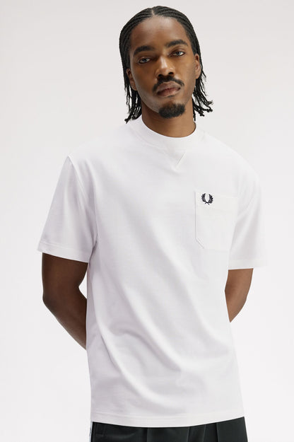 Fred Perry Pocket Detail T-shirt // WHITE 129