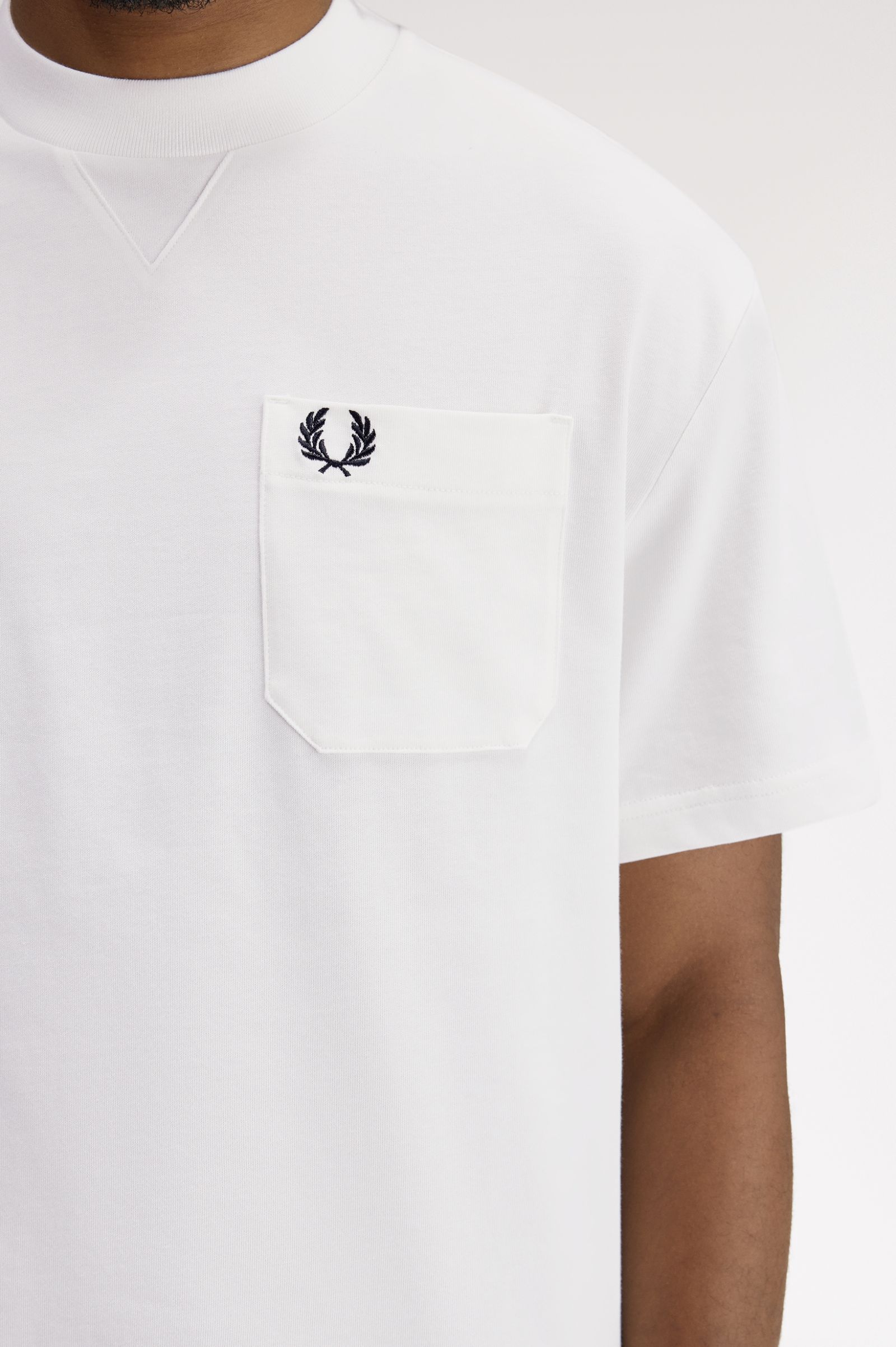 Fred Perry Pocket Detail T-shirt // WHITE 129