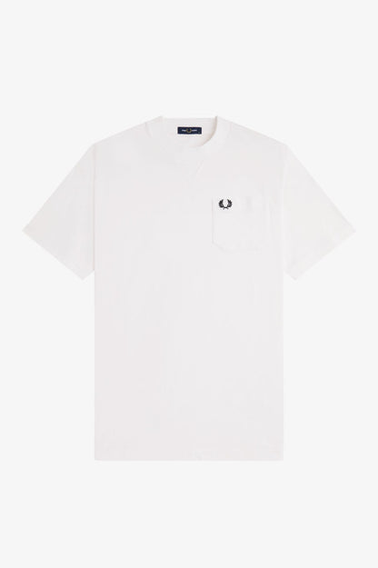 Fred Perry Pocket Detail T-shirt // WHITE 129