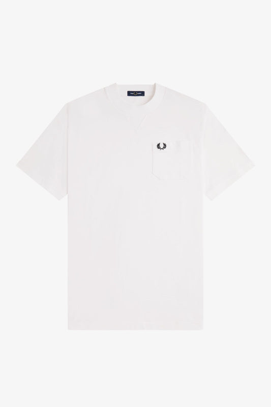 Fred Perry Pocket Detail T-shirt // WHITE 129