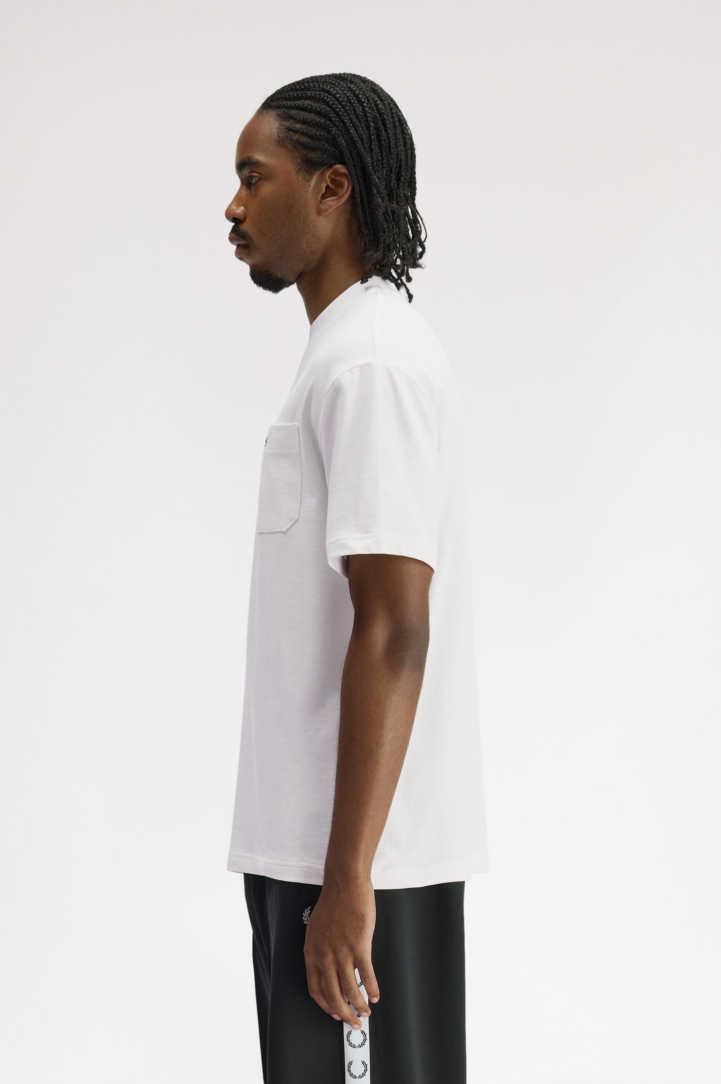 Fred Perry Pocket Detail T-shirt // WHITE 129