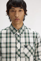 Fred Perry Classic Tartan Short Sleeve Shirt M2434 // ECRU