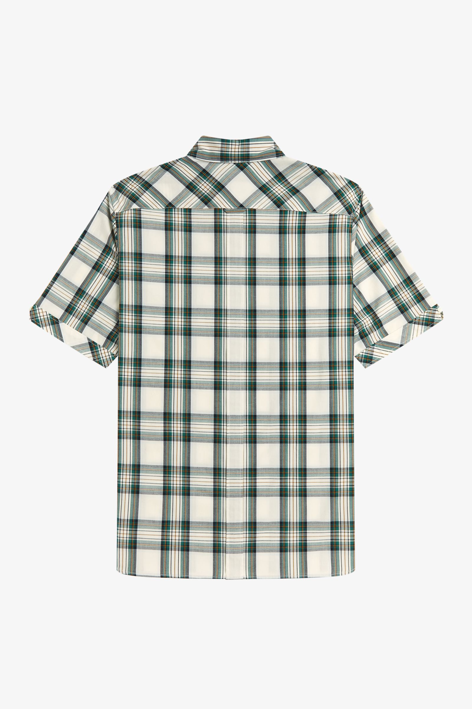 Fred Perry Classic Tartan Short Sleeve Shirt M2434 // ECRU