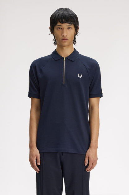 Fred Perry Cable Taped Polo Shirt M2450 // NAVY