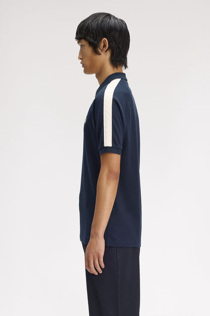 Fred Perry Cable Taped Polo Shirt M2450 // NAVY