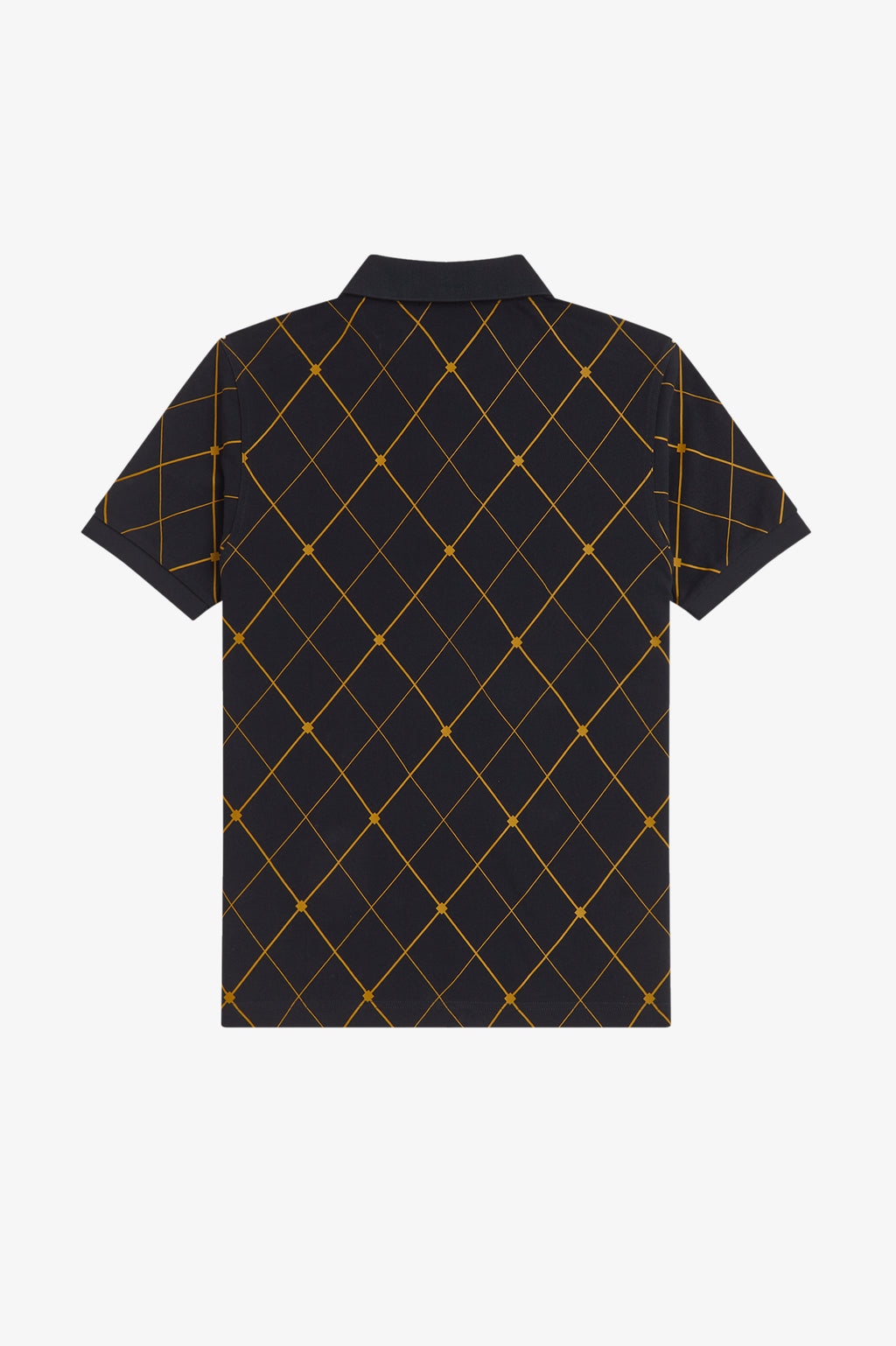 Fred Perry Argyle Print Shirt // BLACK 102