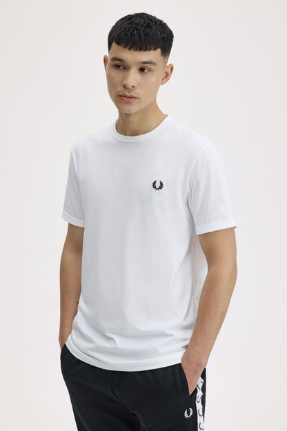 Fred Perry Ringer T-Shirt M3519 // WHITE 100