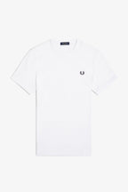 Fred Perry Ringer T-Shirt M3519 // WHITE 100