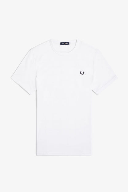 Fred Perry Ringer T-Shirt M3519 // WHITE 100