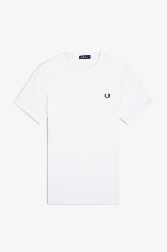 Fred Perry Ringer T-Shirt M3519 // WHITE 100