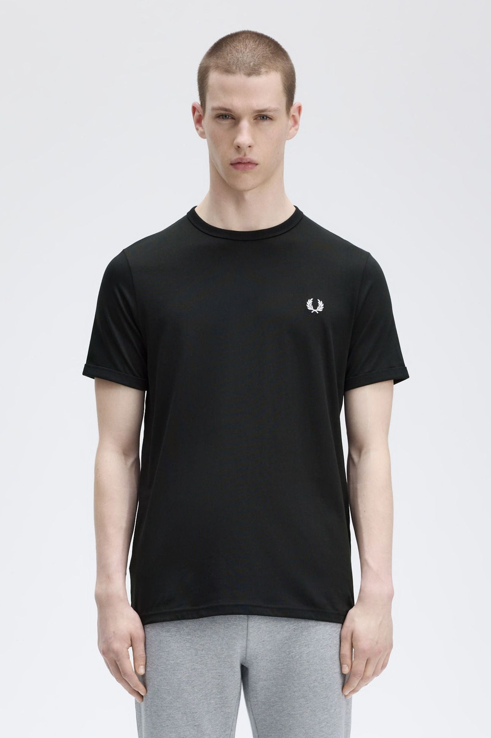 Fred Perry Ringer T-Shirt M3519 // BLACK 102