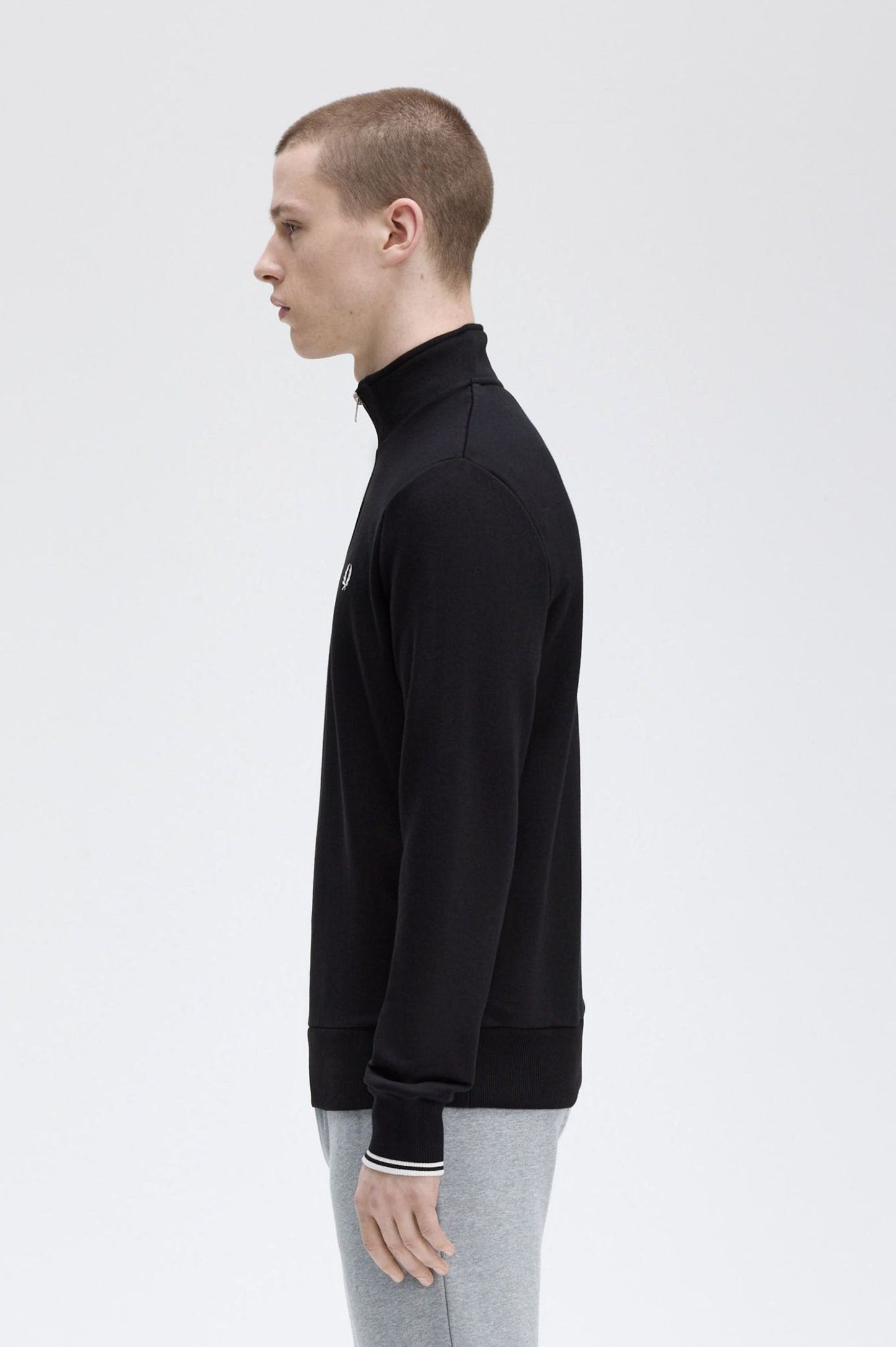 Fred Perry Half Zip Sweatshirt M3574 // BLACK 102