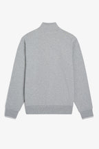 Fred Perry Half Zip Sweater M3574 // STEEL MARL 420