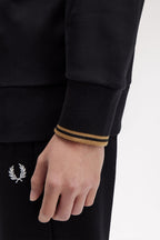 Fred Perry Half Zip Sweatshirt // BLACK S77
