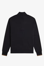 Fred Perry Half Zip Sweatshirt // BLACK S77