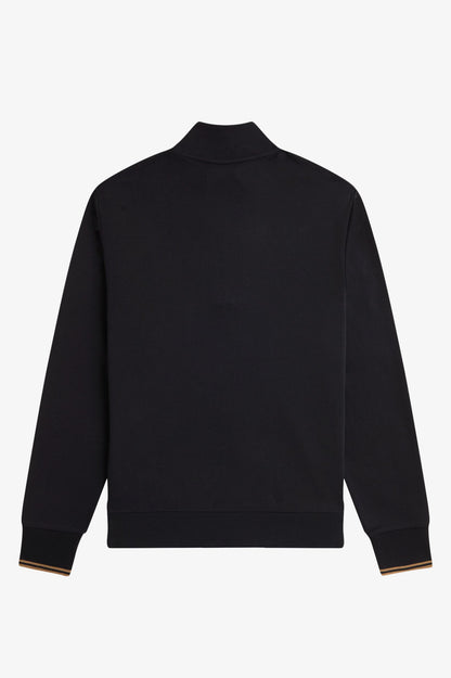 Fred Perry Half Zip Sweatshirt // BLACK S77