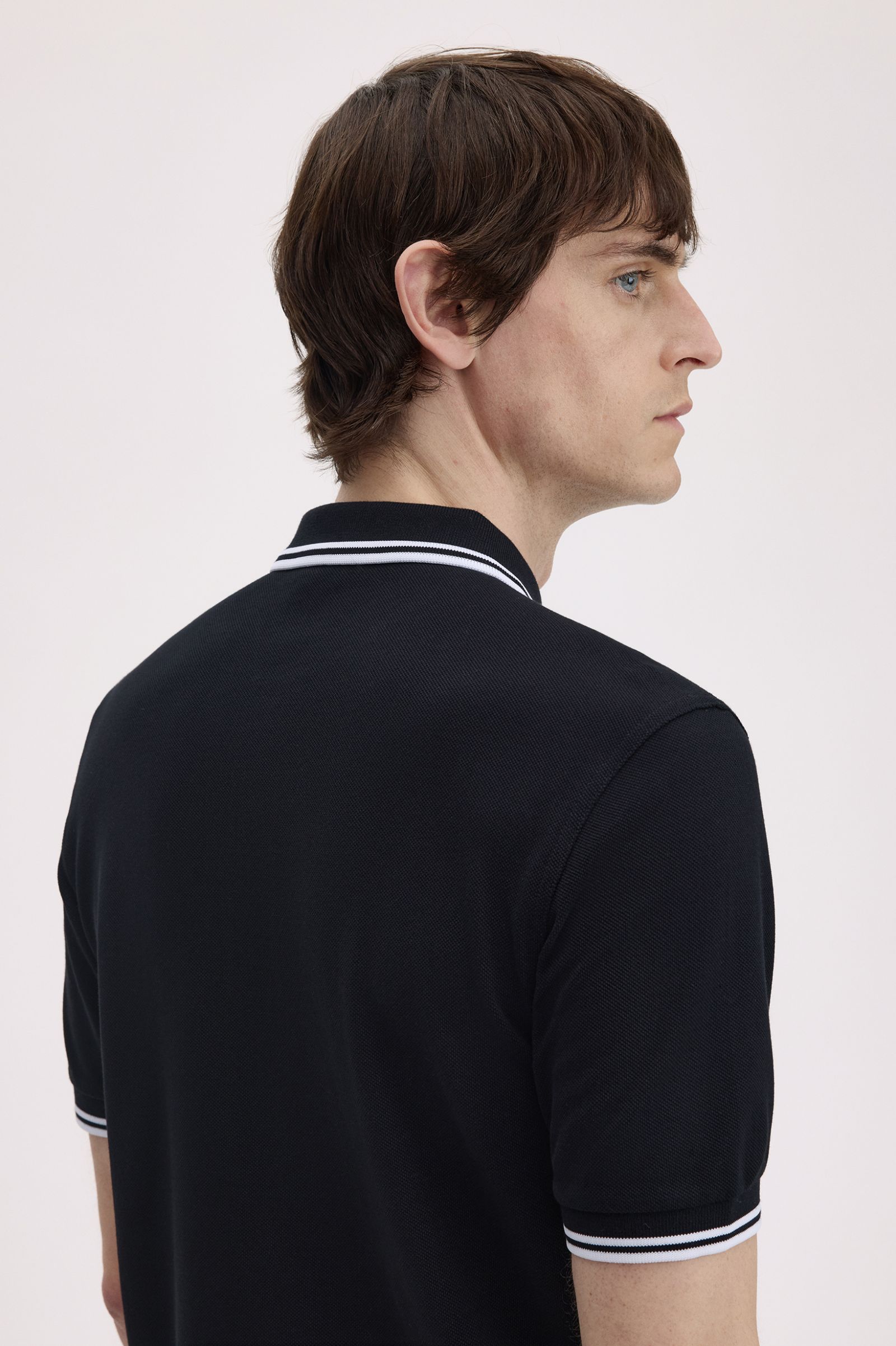 Fred Perry M3600 Polo // BLACK/WHITE 350