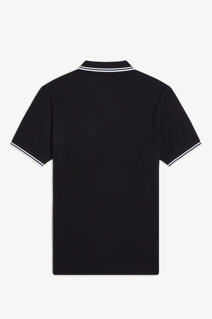 Fred Perry M3600 Polo // BLACK/WHITE 350