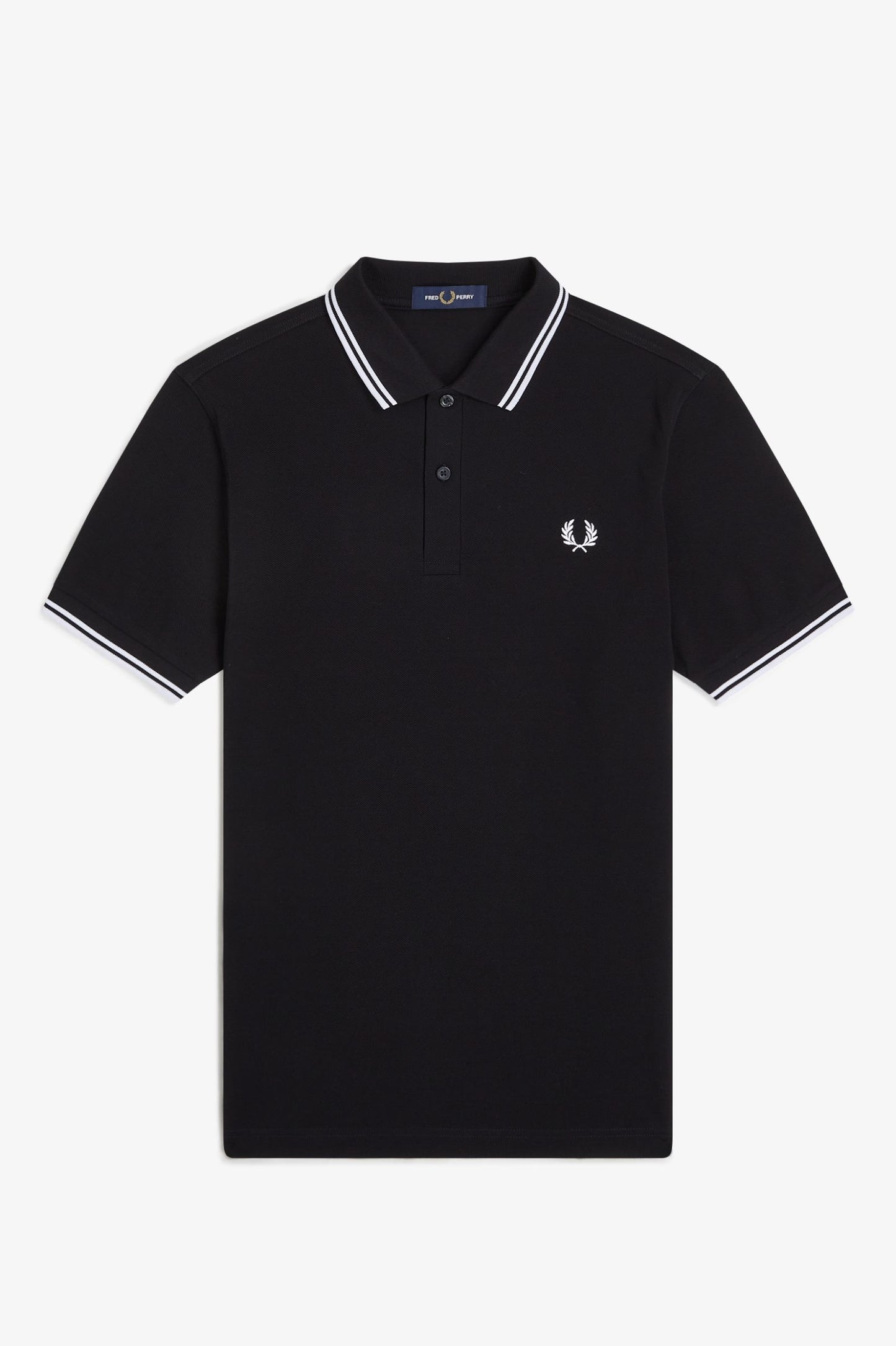 Fred Perry M3600 Polo // BLACK/WHITE 350