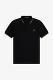 Fred Perry M3600 S38 Shirt // BLACK NUT FLAKE