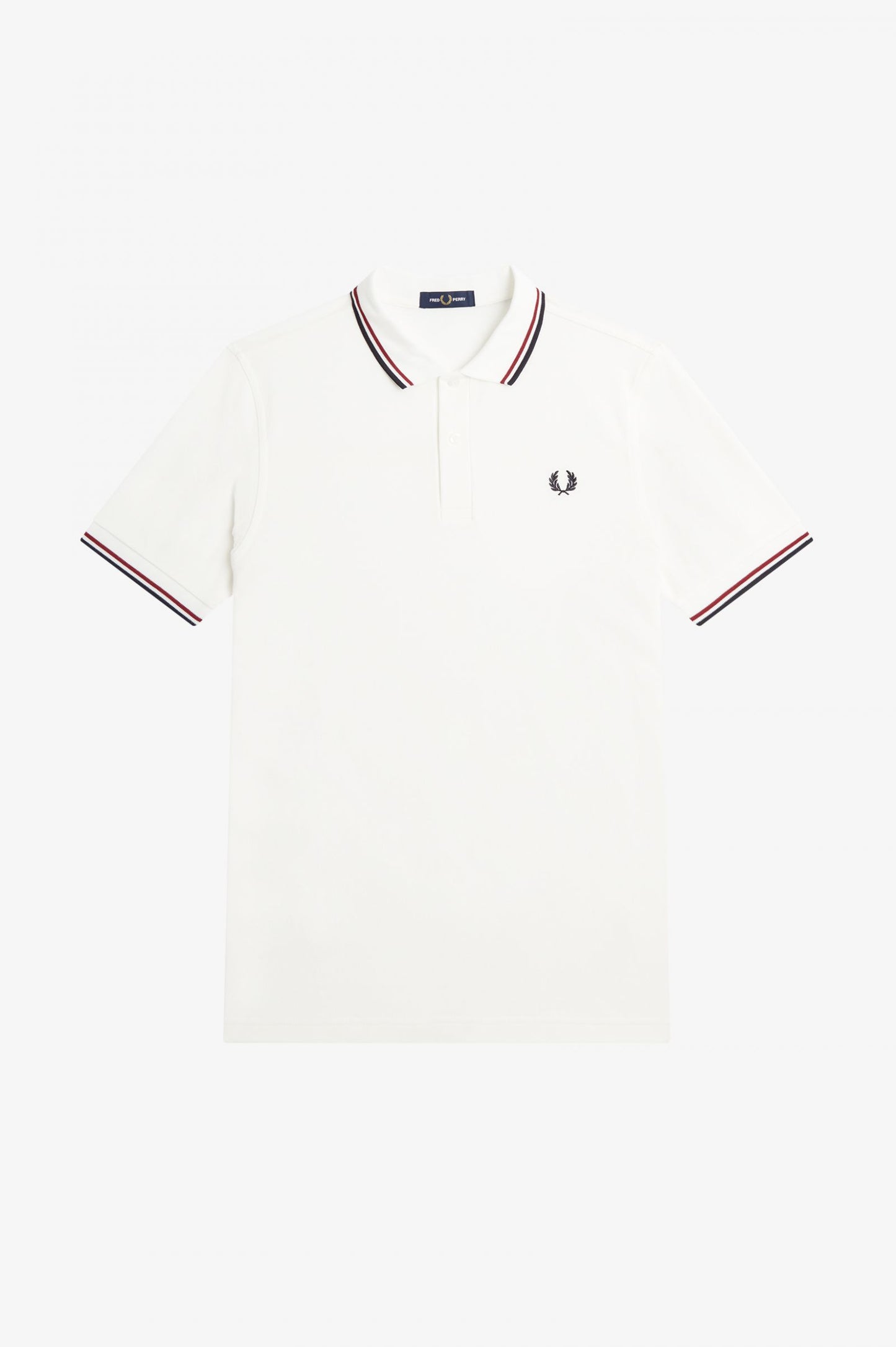 Fred Perry Twin Tipped M3600 // SNOW WHITE T60