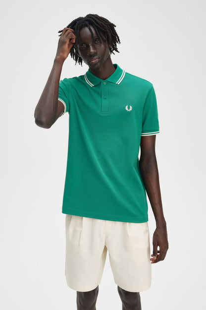 Fred Perry M3600 Polo // LABEL GREEN Y37