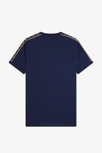 Fred Perry M4613 Contrast Tape Ringer T-Shirt // TENNIS BLUE/CHAMPAGNE 91A