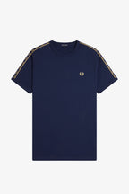 Fred Perry M4613 Contrast Tape Ringer T-Shirt // TENNIS BLUE/CHAMPAGNE 91A