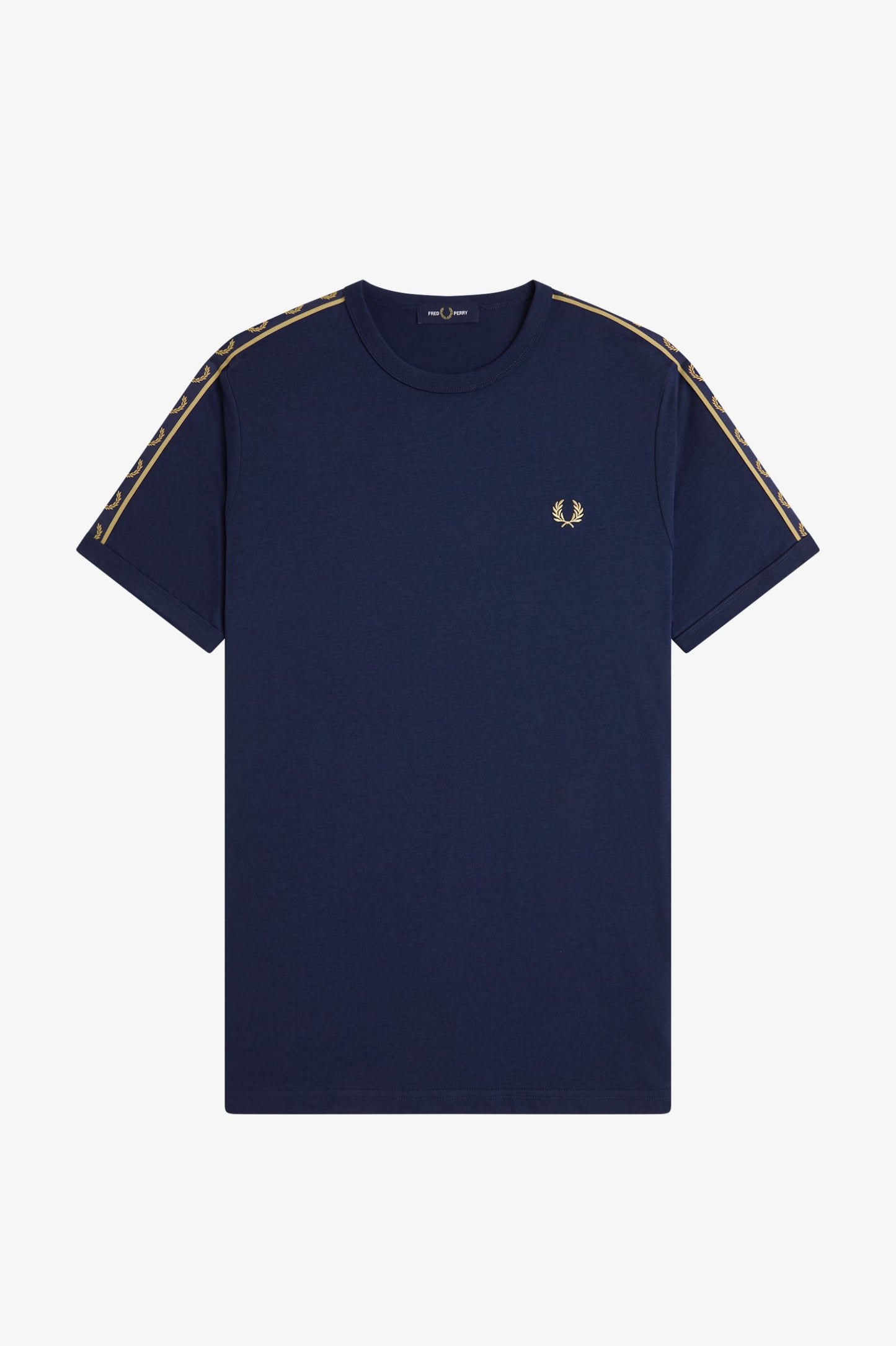 Fred Perry M4613 Contrast Tape Ringer T-Shirt // TENNIS BLUE/CHAMPAGNE 91A