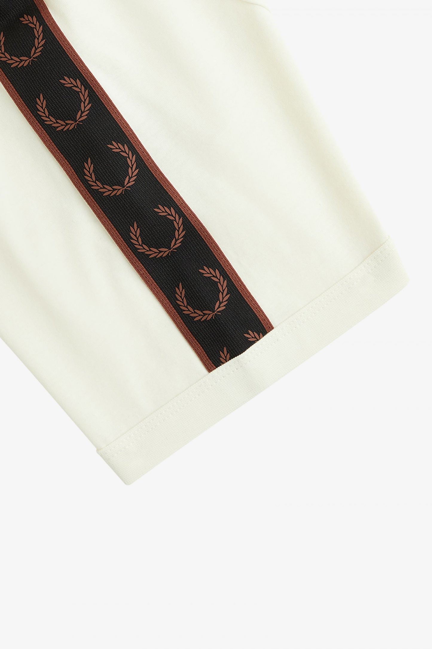 Fred Perry Tape Ringer Tee M4613 //ECRU/W.BROWN U09