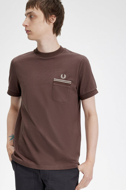 Fred Perry Loopback Tee M4650 // CARRINGTON BRICK